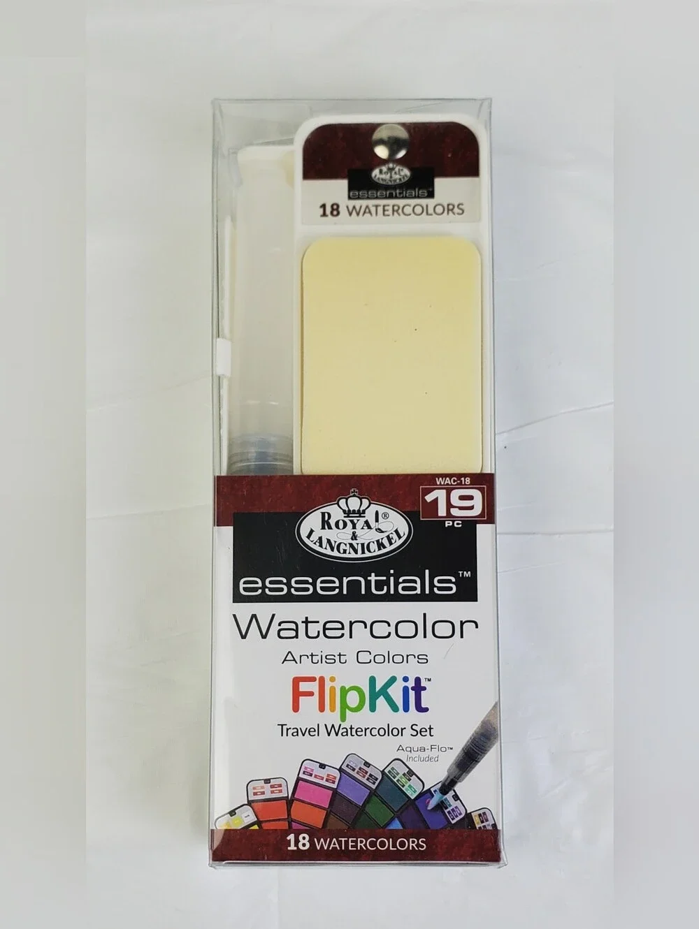 Royal & Langnickel Flipkit Travel Watercolours Paint Set 18 Colors - NEW
